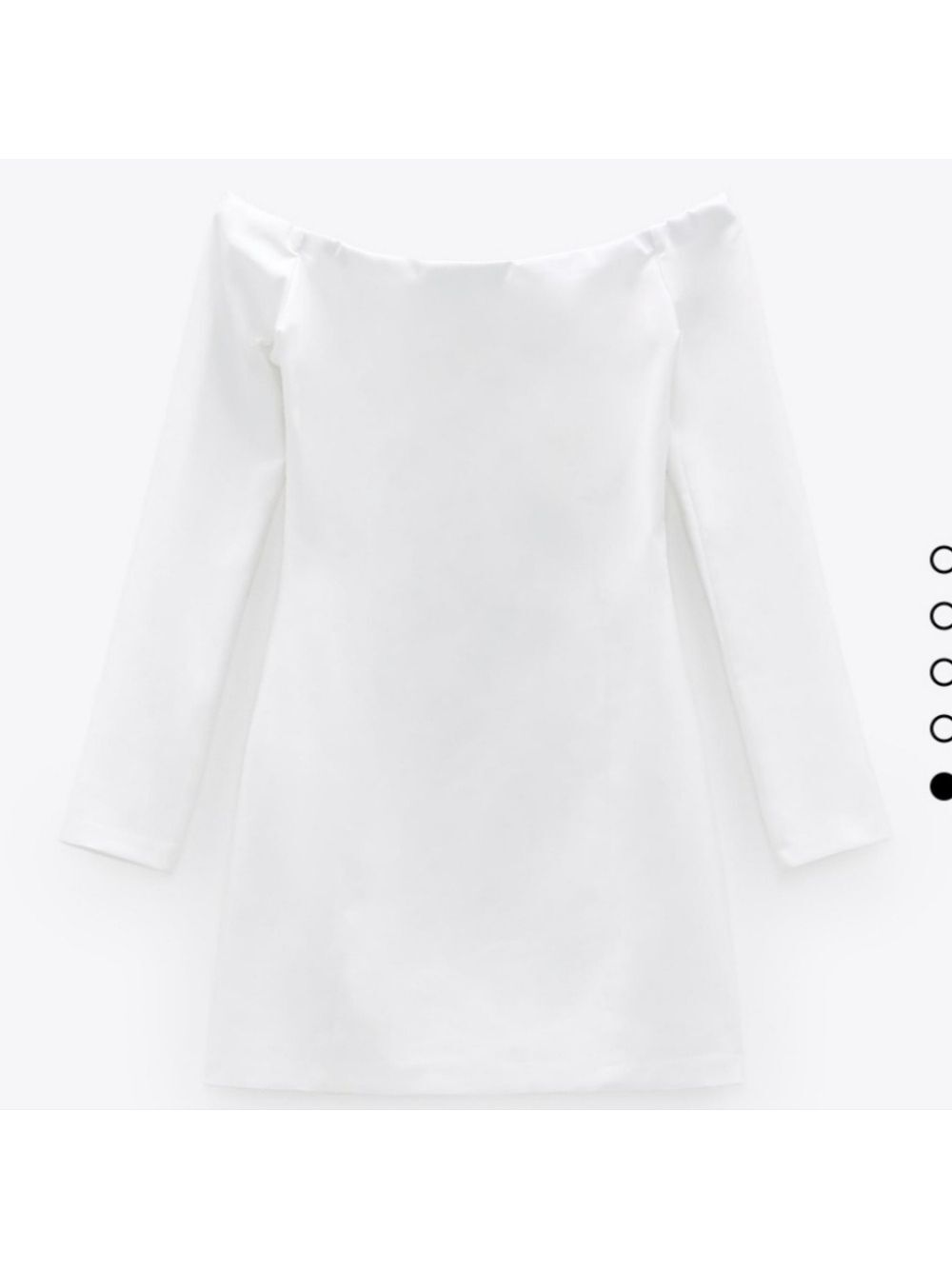 NWT Zara Fitted Off Shoulder Dress, Size XS - Picture 10 of 13